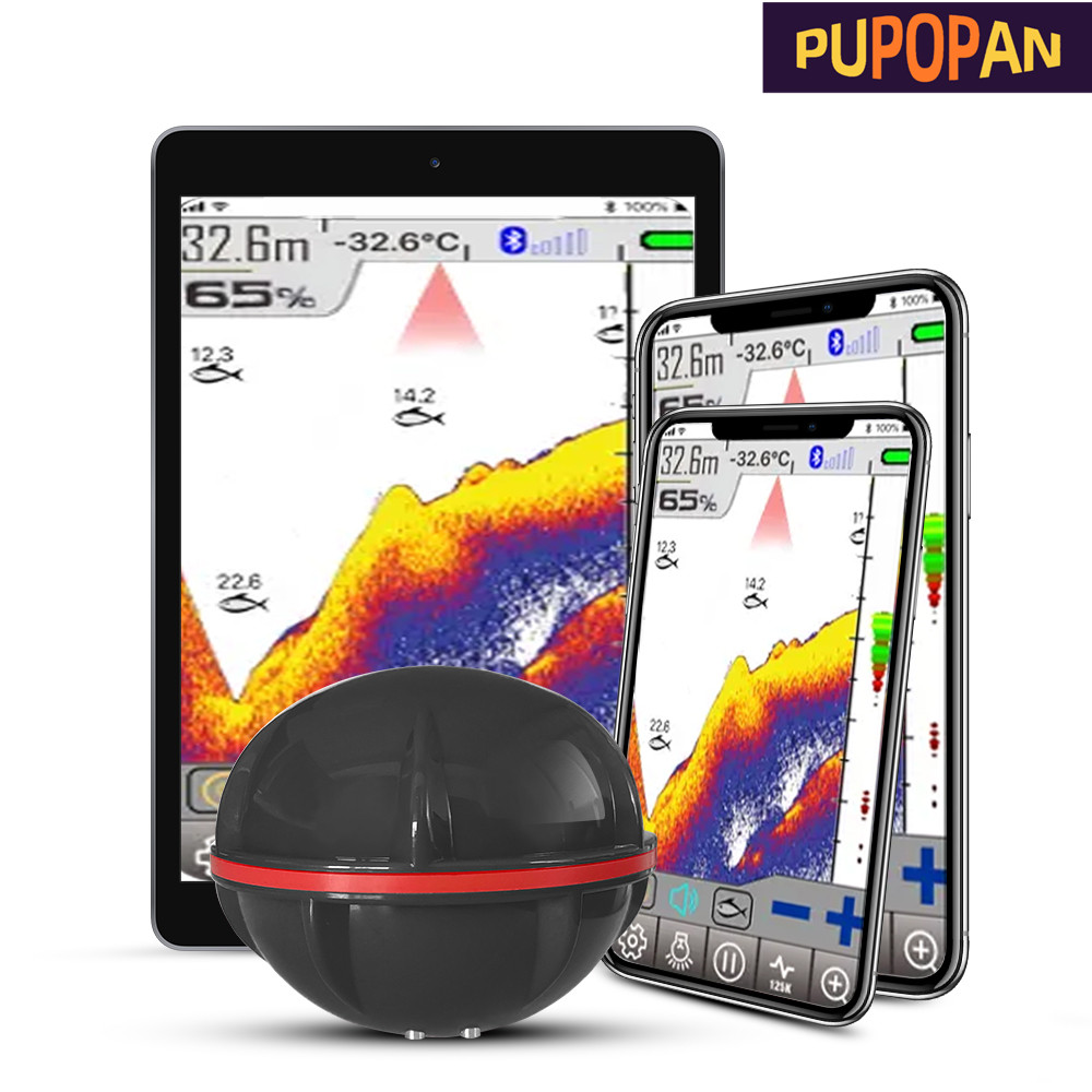 Fishing Equipment English - PuPoPan Wireless Bluetooth Smart Sonar Fish