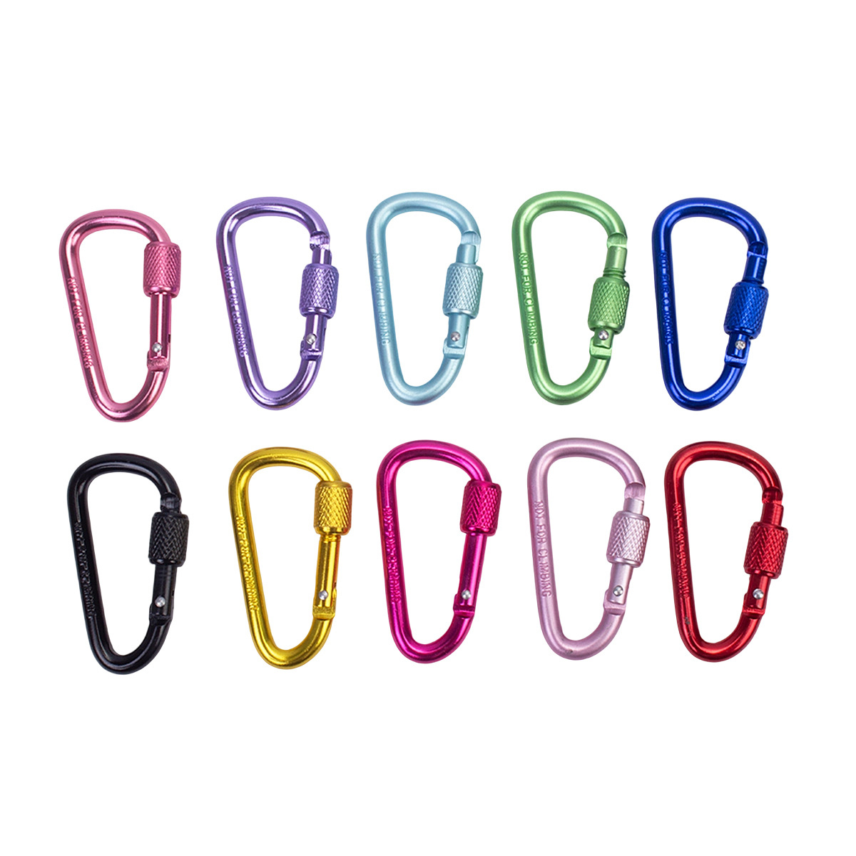 Fishing Equipment List - 10pcs Aluminum Alloy Carabiner Safety Buckle
