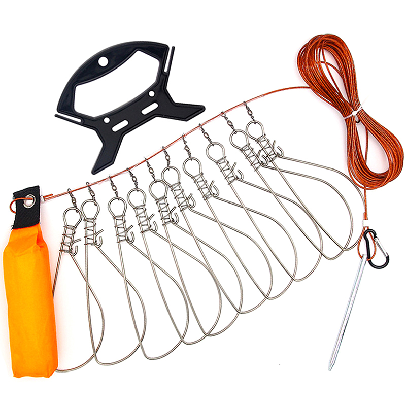 Fishing Equipment And Tools - New【Stainless Steel Fishing Lock Buckle Lanyard