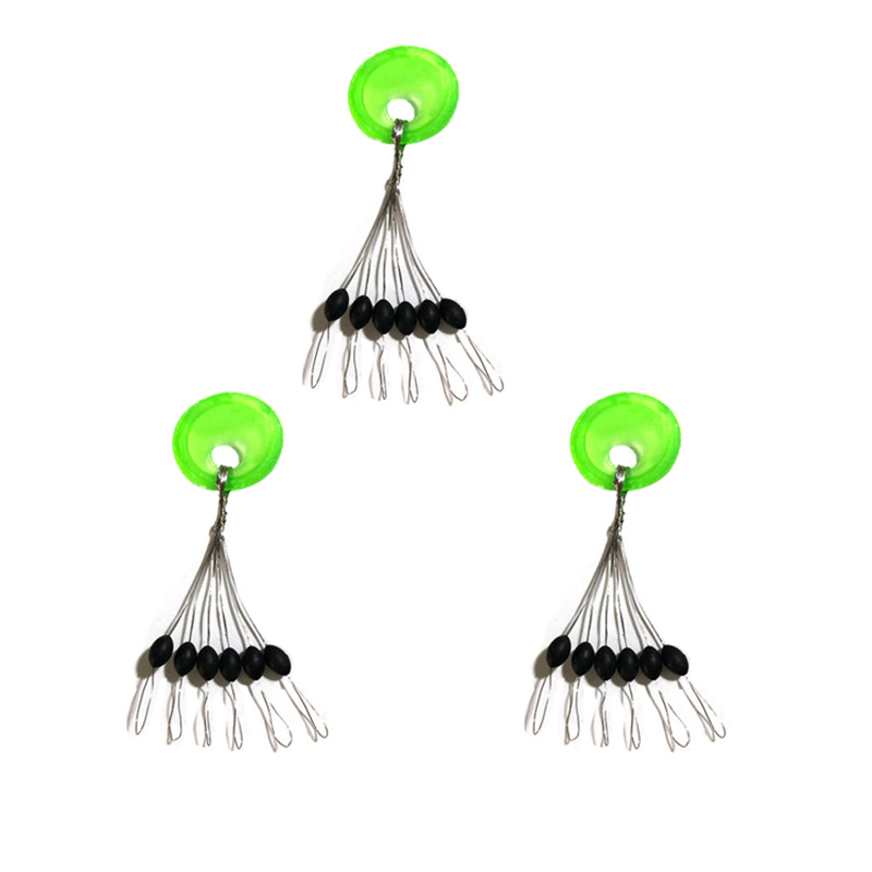 100Groups/bag 6 in 1 Oval Spac - Fishing Bobber Float review and price