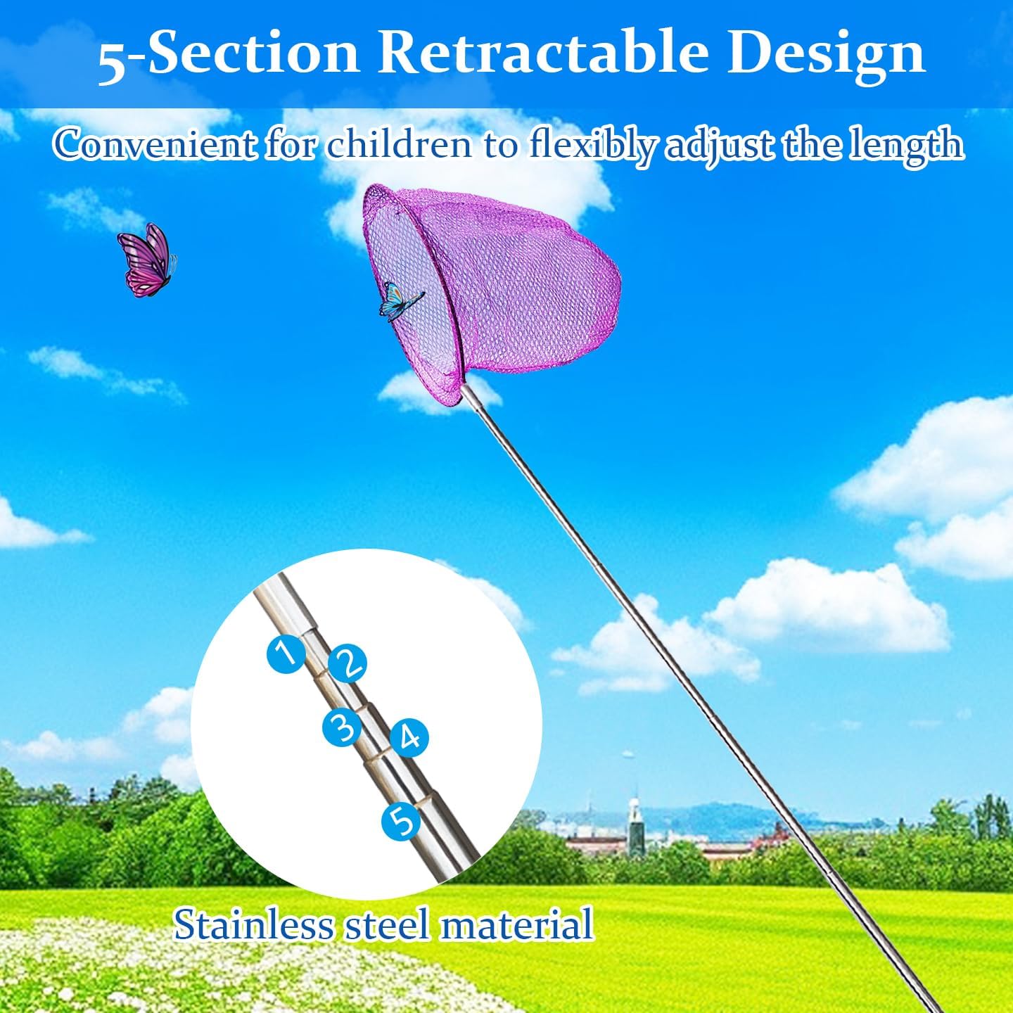 Mini Fishing Net Colorful Anti - Landing Net Telescopic review and price