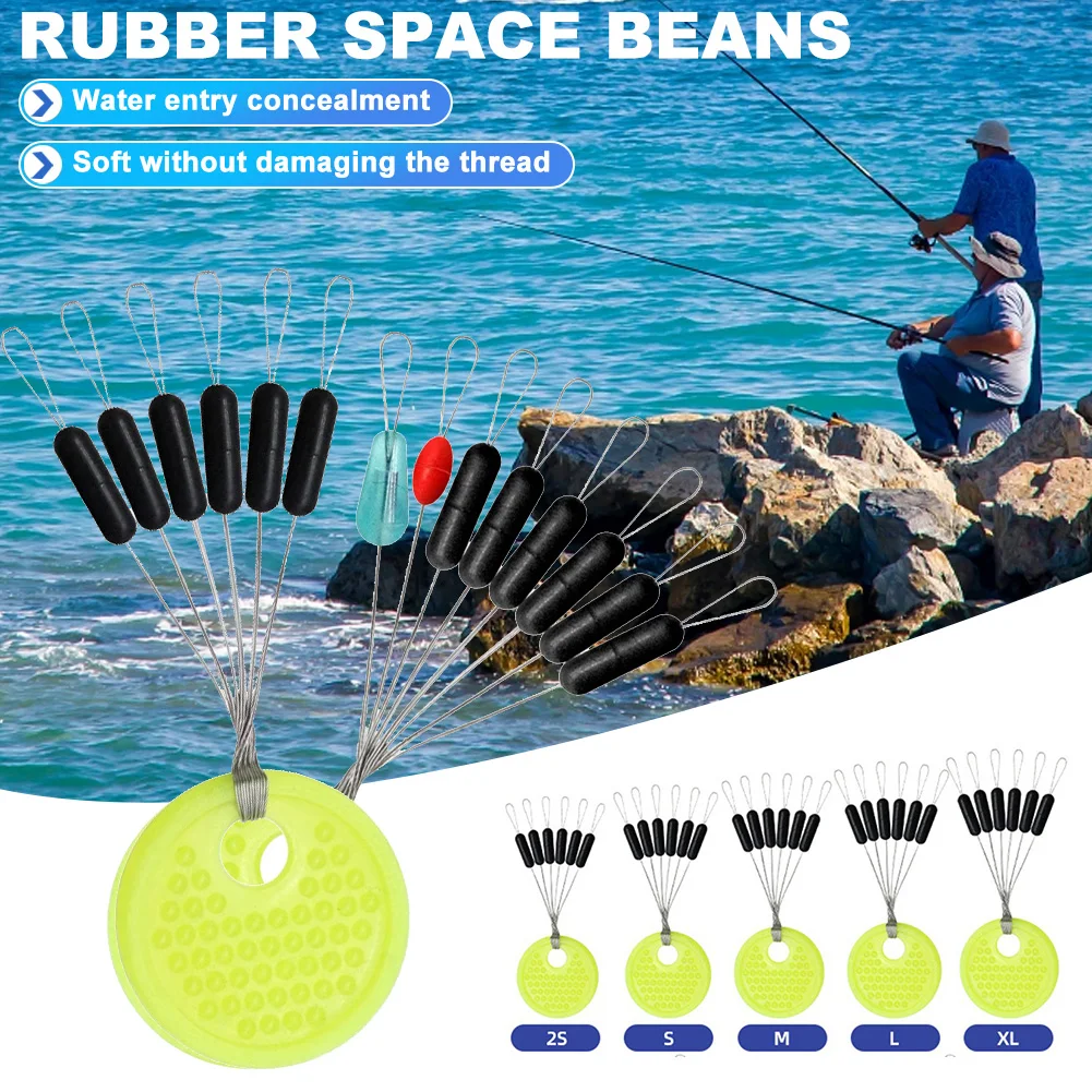 Fishing Rod Rubber Space Beans - Fishing Bobber Float review and price