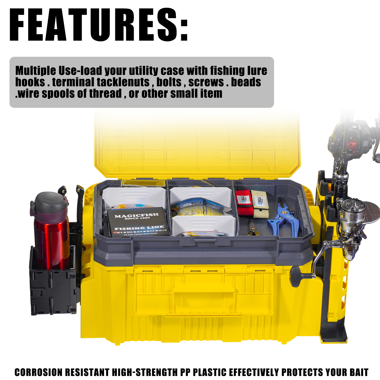 New Large Fishing Box Suit 19. - Quality Fishing Equipment review and price