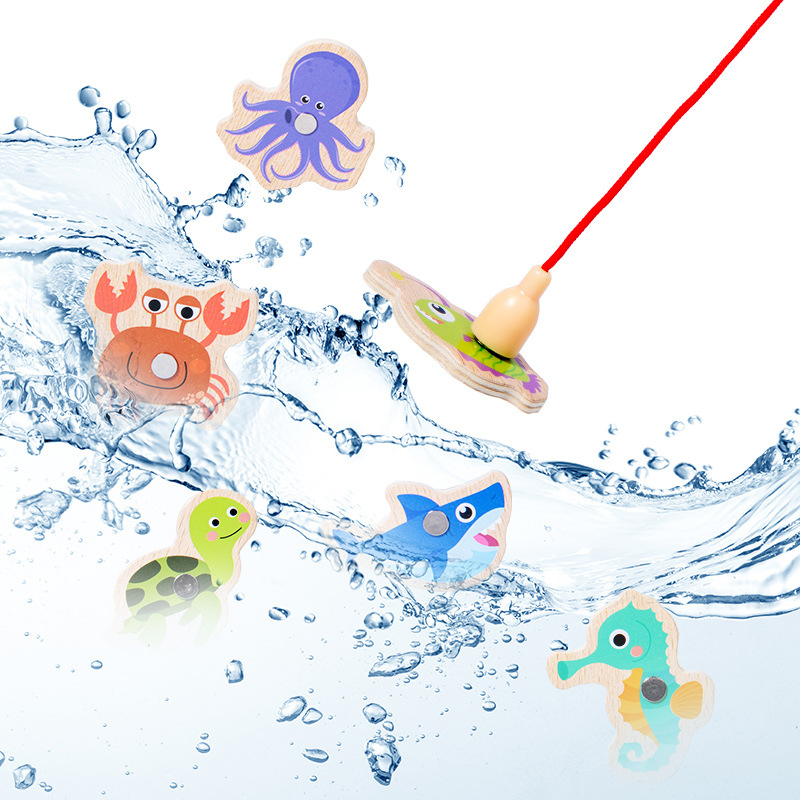 Wooden Magnetic Fishing Toys f - Fishing Equipment For Kids review and price