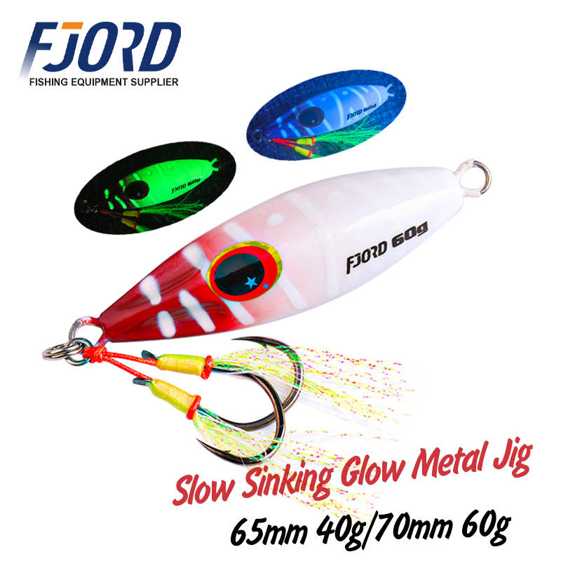 FJORD 40g 60g Metal Jig Sea Fi - Fishing Equipment List review and price
