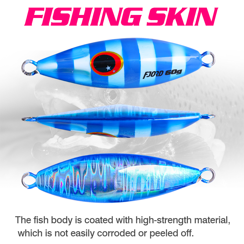 FJORD 40g 60g Metal Jig Sea Fi - Fishing Equipment List review and price