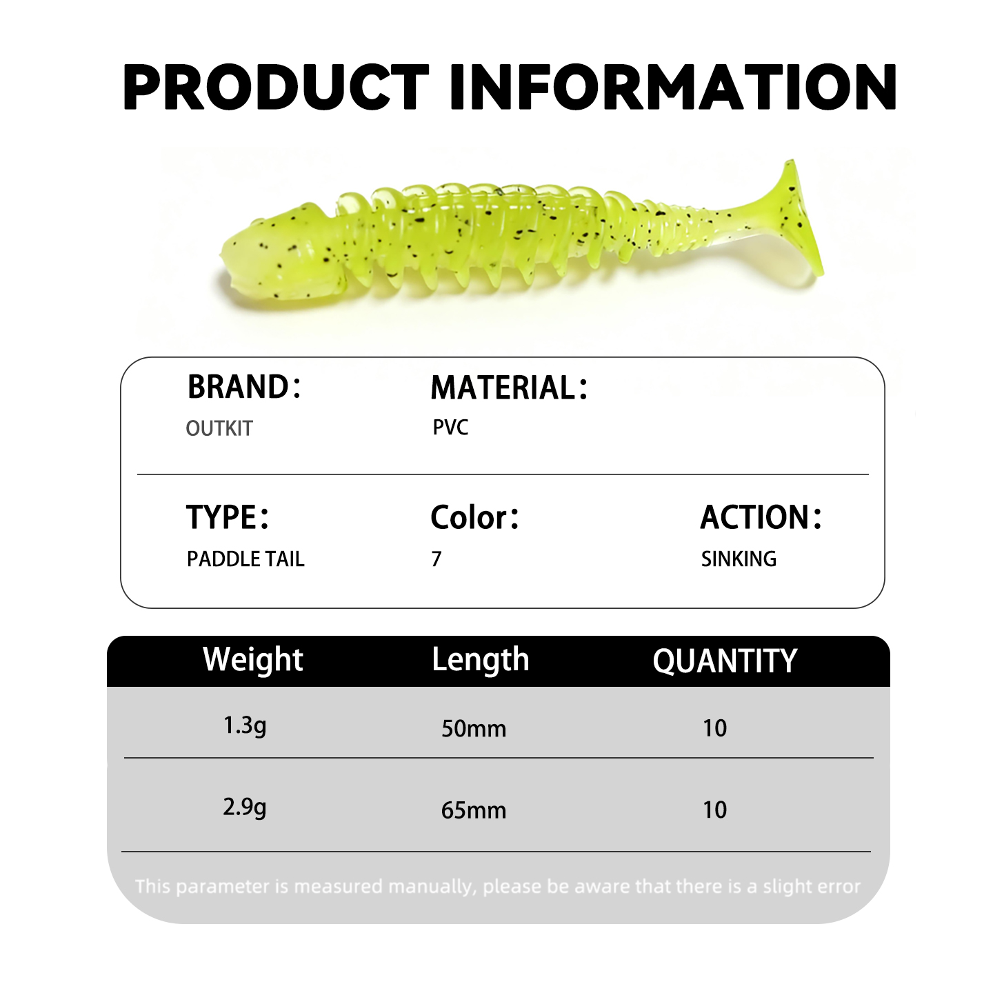 OUTKIT Lure Soft baits 10pcs 5 - Fishing Equipment List review and price